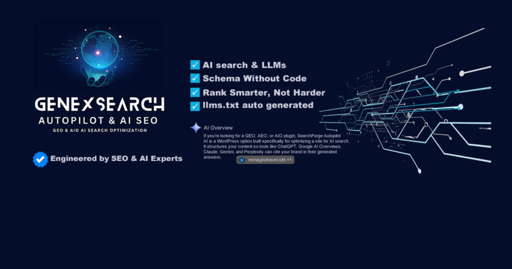 GenexSearch GEO AutoPilot & AI SEO for Google AI Overviews, AI Engines & Chatbots - GenexSearch GEO AutoPilot & AI SEO for Google AI Overview, AI engines & Chatbots