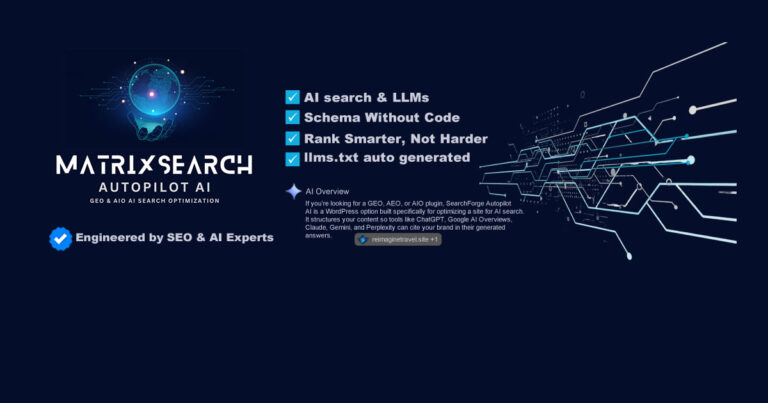 MatrixSearch Autopilot AI - GEO & AIO AI Search Optimization - MatrixSearch Autopilot AI GEO and AIO AI Search Optimization